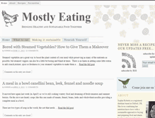 Tablet Screenshot of mostlyeating.com